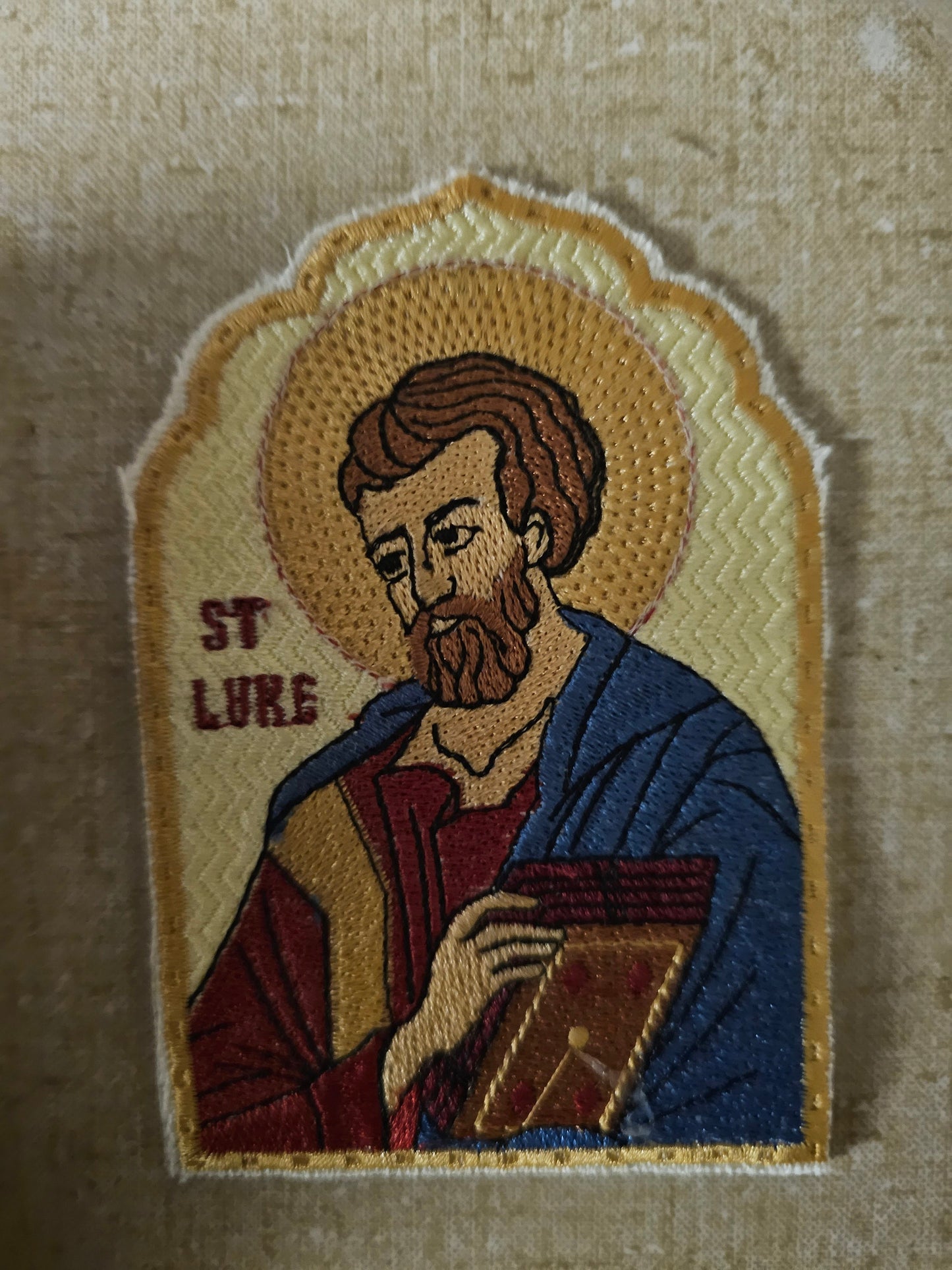 Saint Luke Pocket Icon, Byzantine Orthodox Christian Icon 2.75×4.5