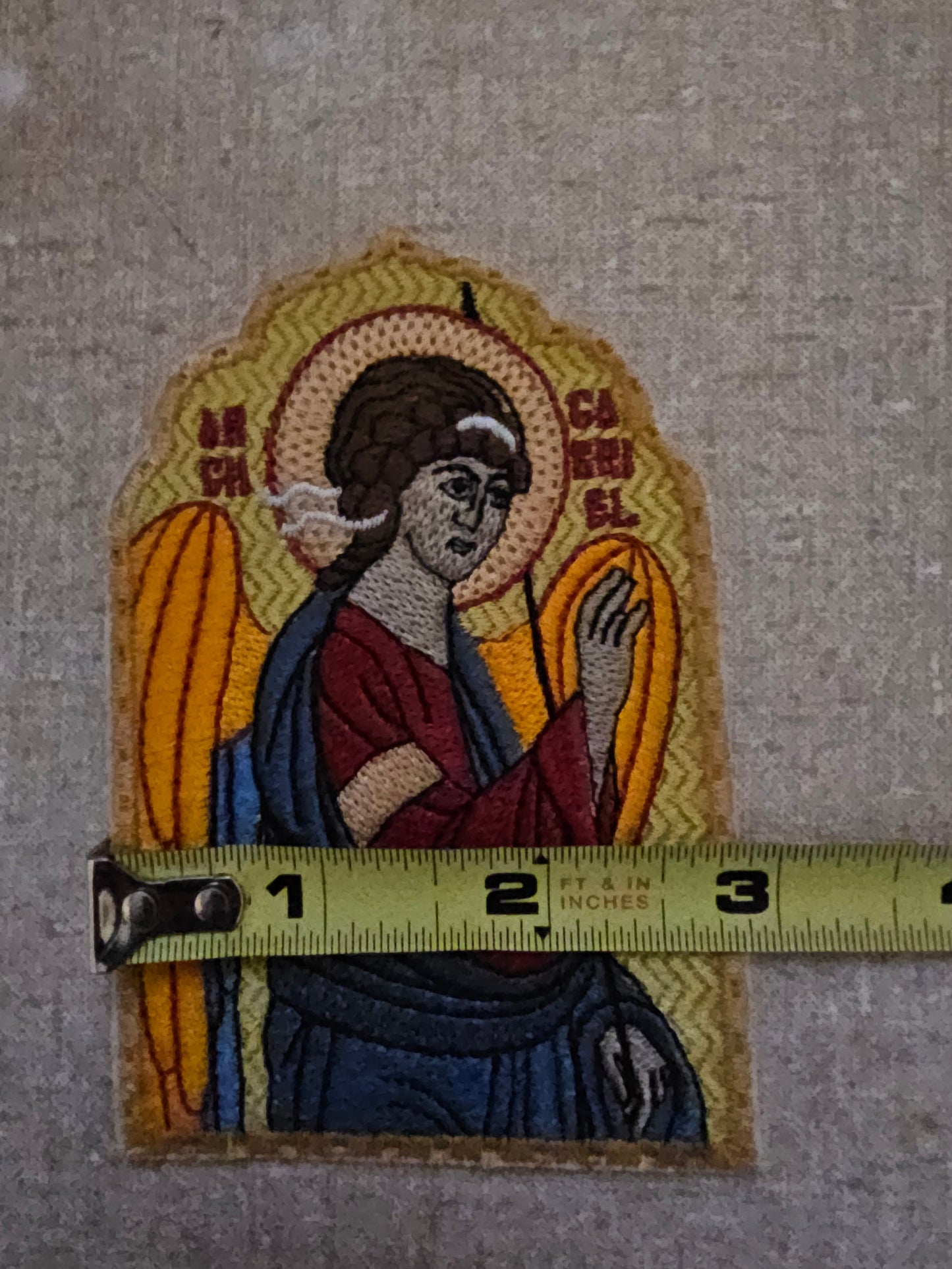 Archangel Gabriel Annuciation Pocket Icon, Byzantine Orthodox Christian Icon 2.75×4.5