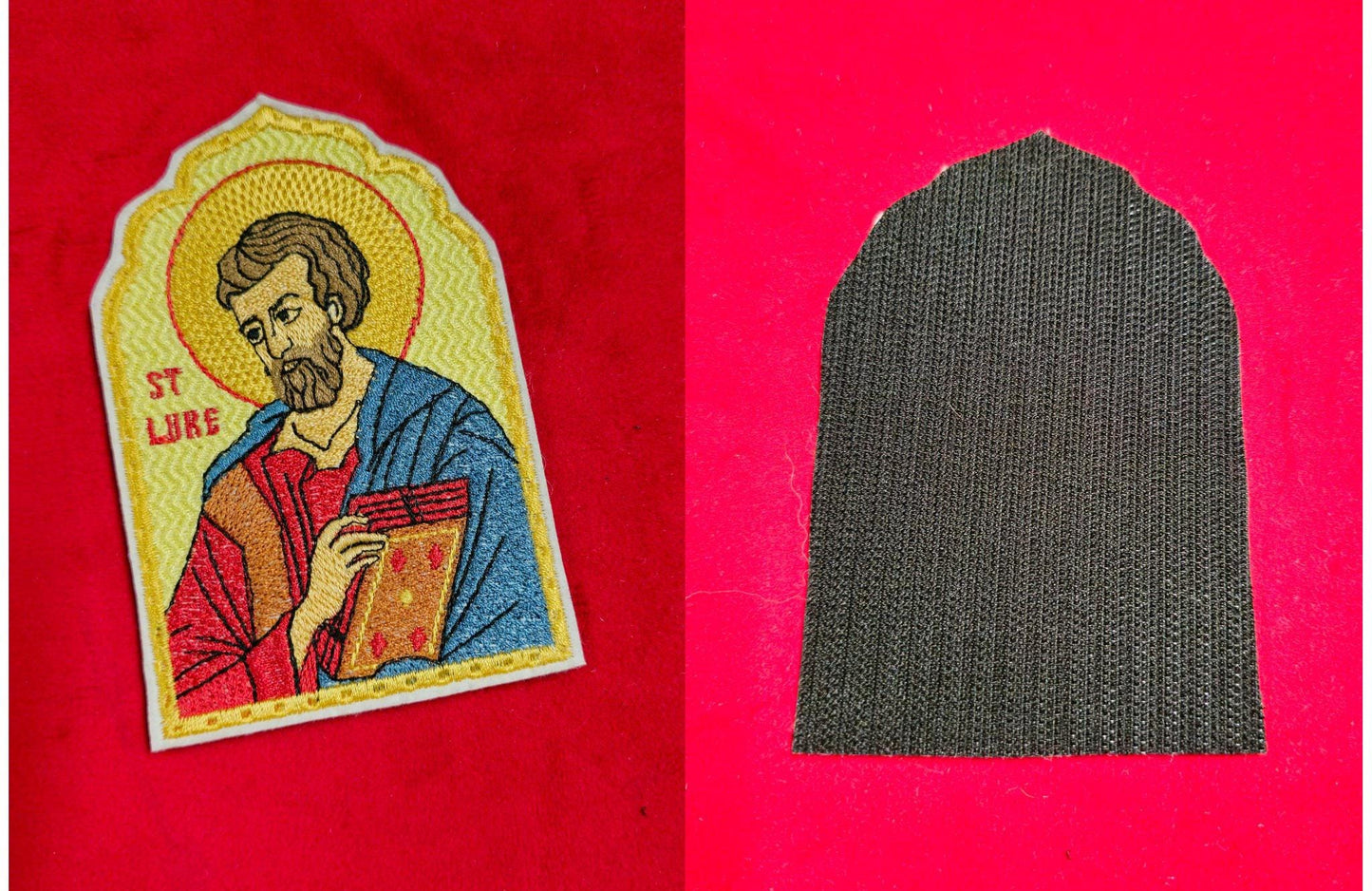 Saint Luke Pocket Icon, Byzantine Orthodox Christian Icon 2.75×4.5