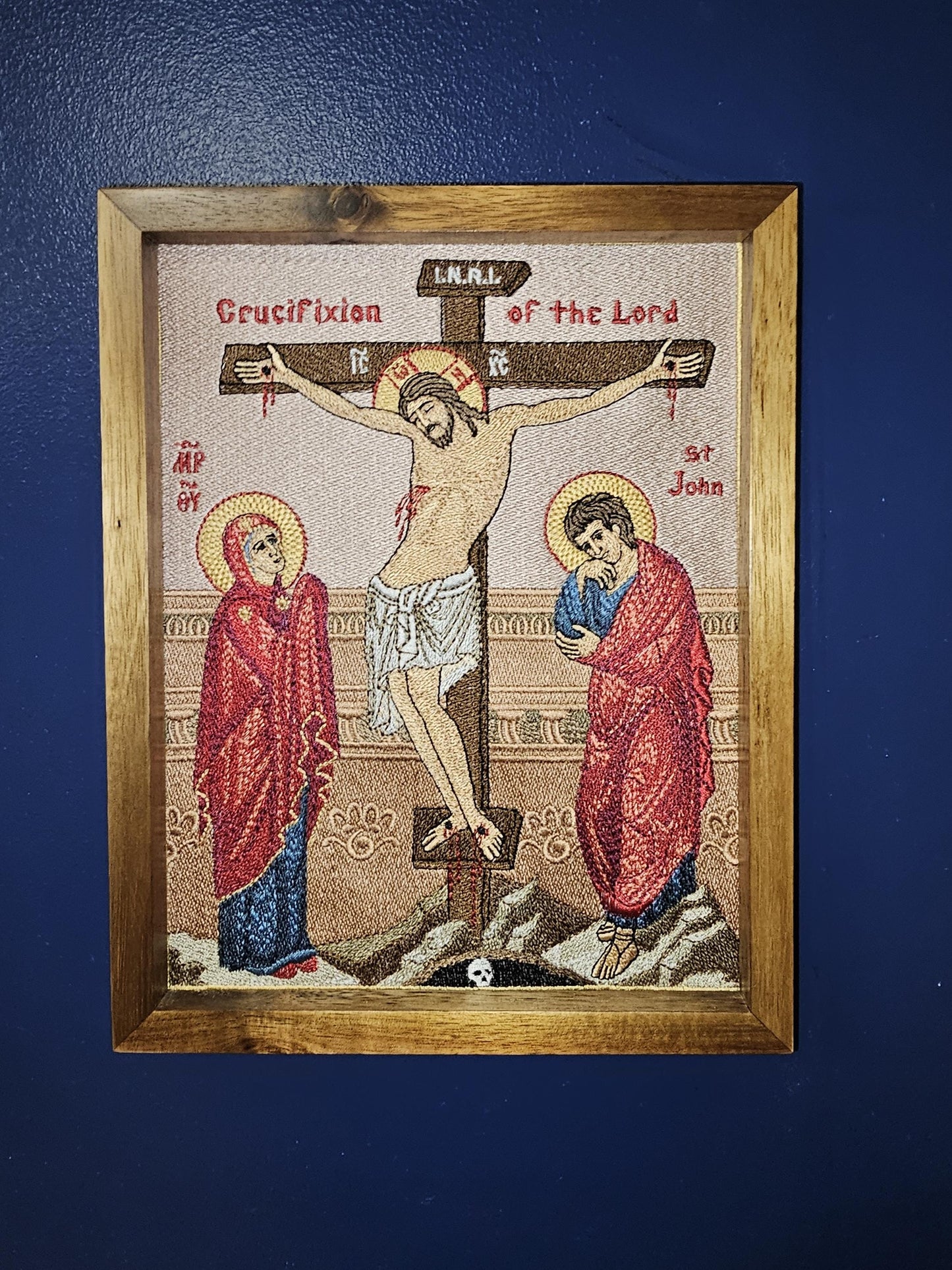 7x9 Orthodox Byzantine Icon of the Crucifixion