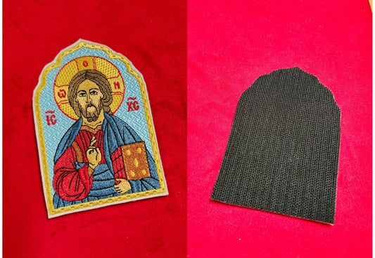 Jesus Christ Pantocrator Pocket Icon, Byzantine Orthodox Christian Icon 2.75×4.5