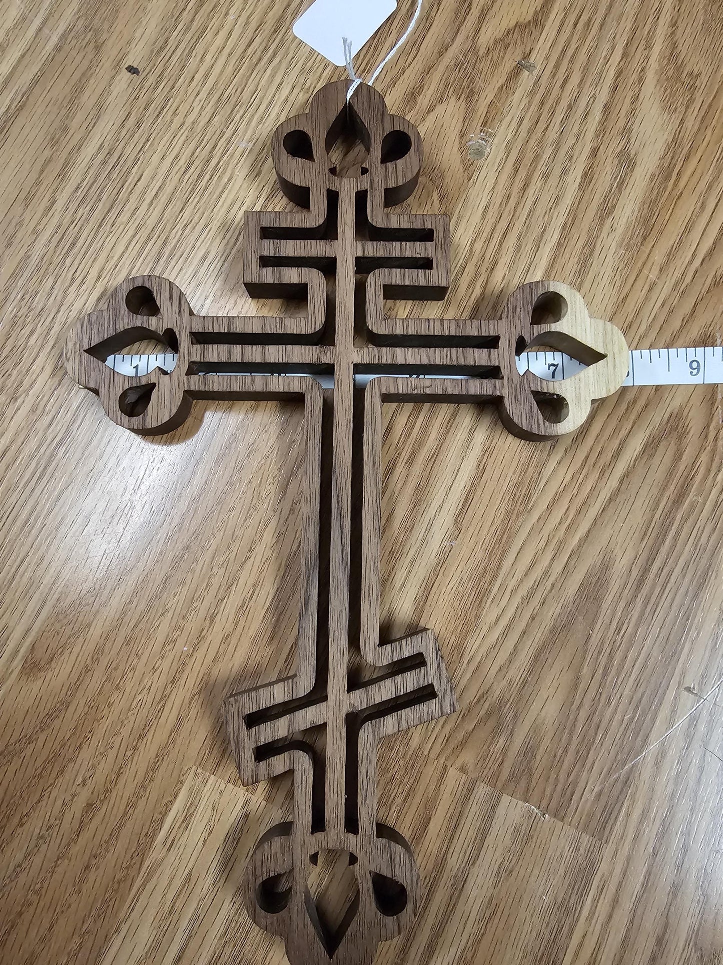 Wooden Scroll Sawed Orthodox Wall Cross