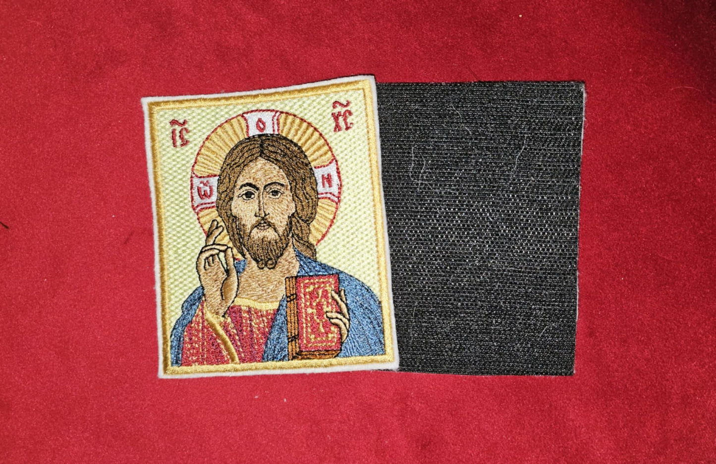 3.5x4" The Lord Almighty Jesus Christ Pantocrator Orthodox Embroidered Pocket Icon or Patch