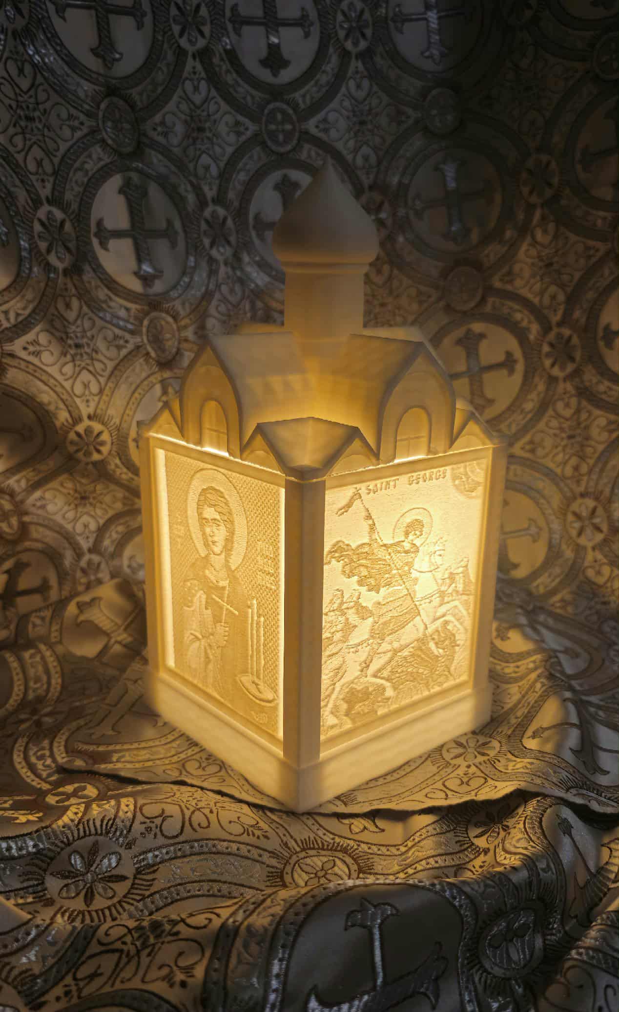 Orthodox Icon Lithophane Panels  Fits Church Lithophane Lamp Box  Christian Saints & Feast Day Inserts