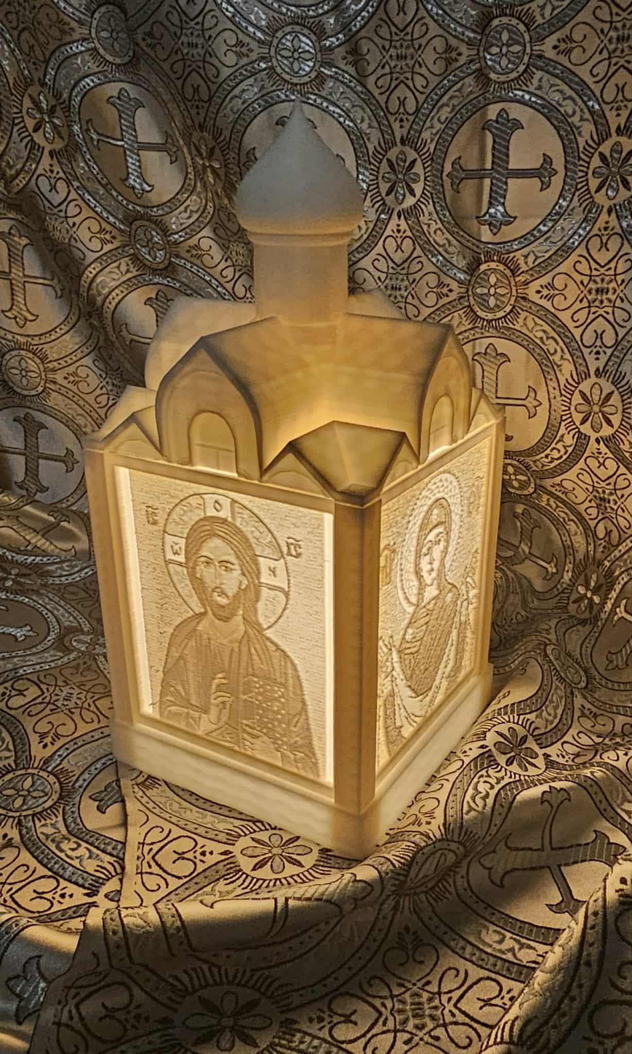 Orthodox Icon Lithophane Panels  Fits Church Lithophane Lamp Box  Christian Saints & Feast Day Inserts