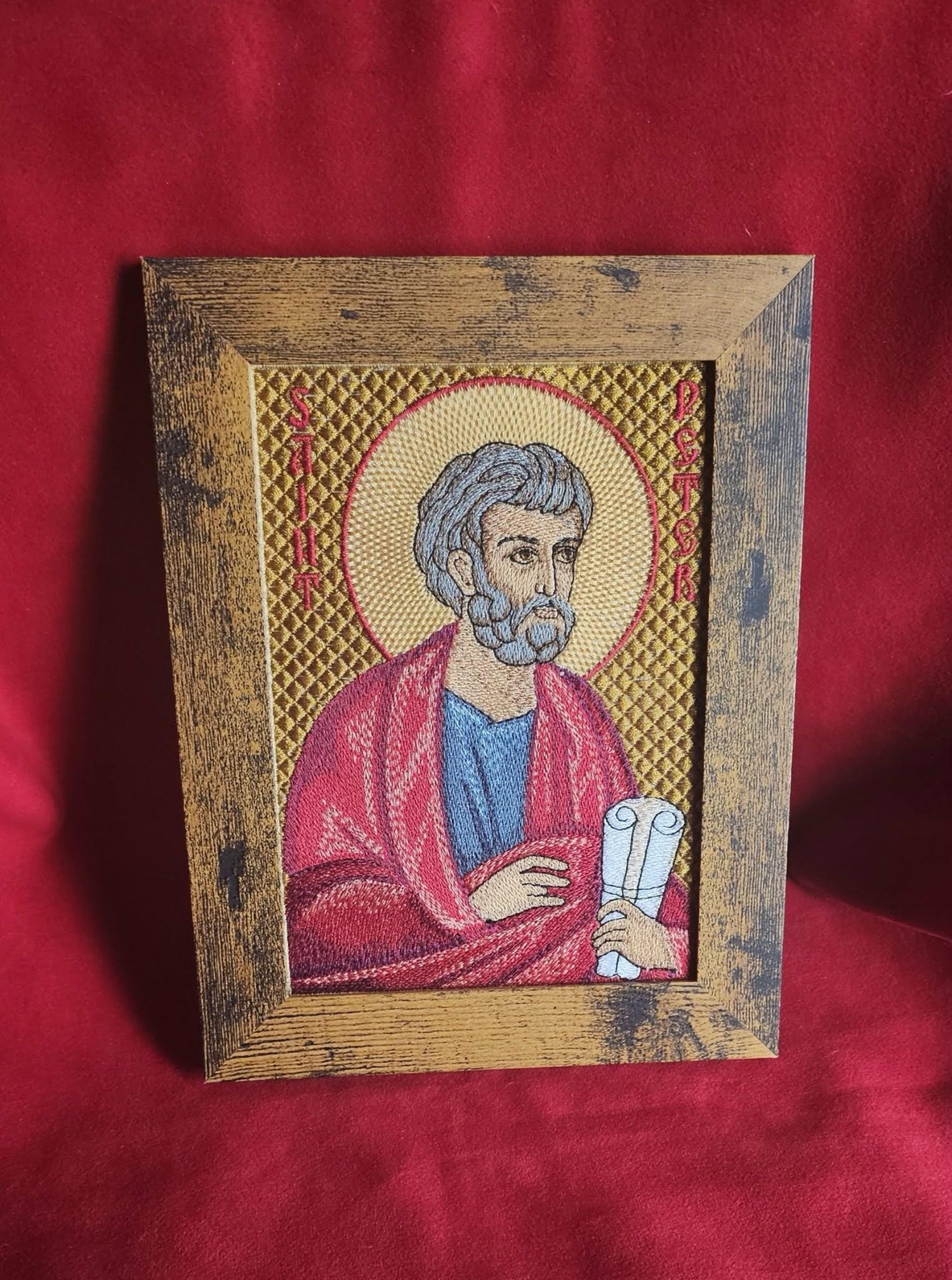 Saint Peter Orthodox Icon Orthodox Icon – 5x7 – Embroidered