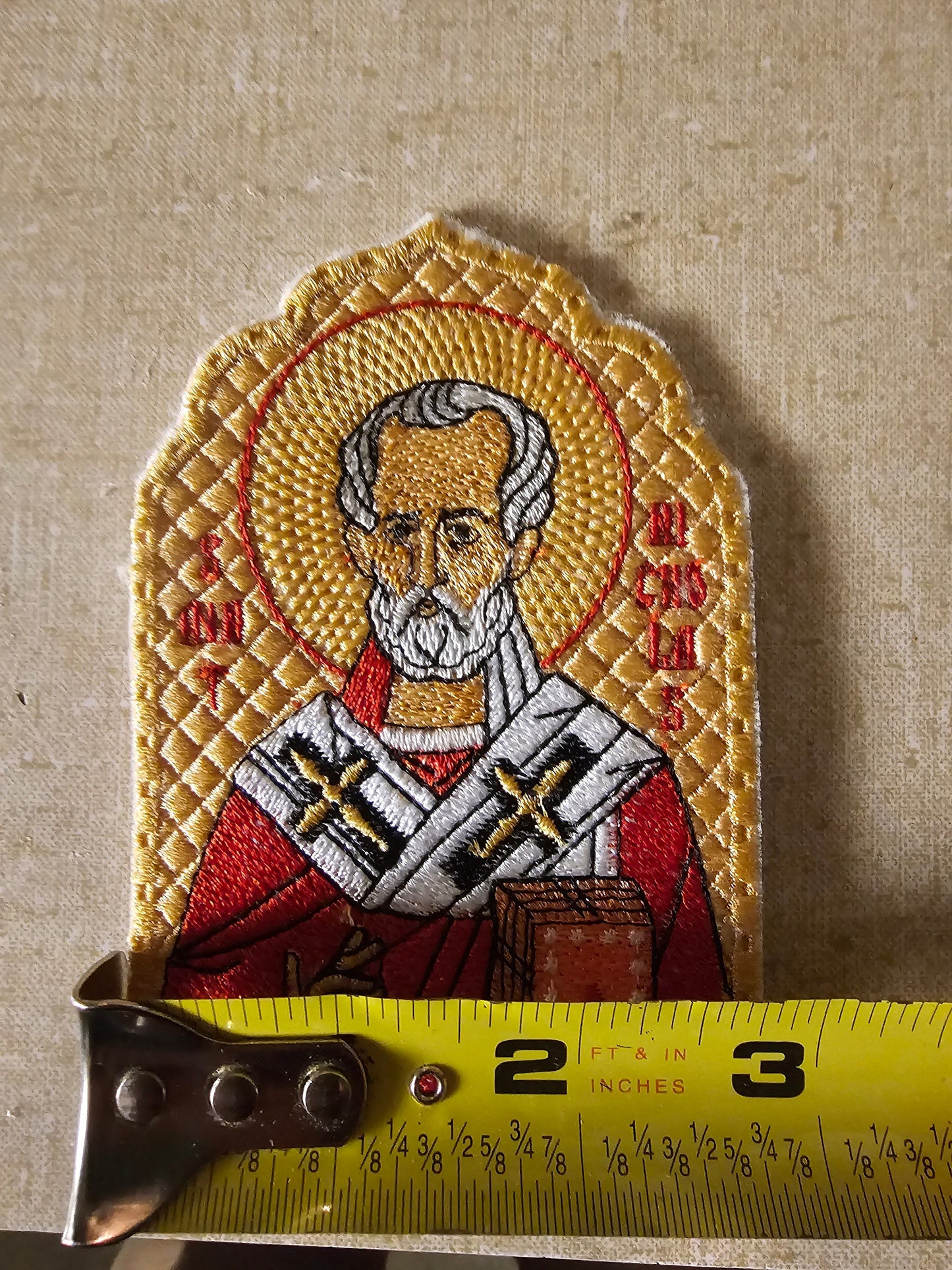 Saint Nicholas Pocket Icon, Byzantime Orthodox Christian Icon 2.75×4.5