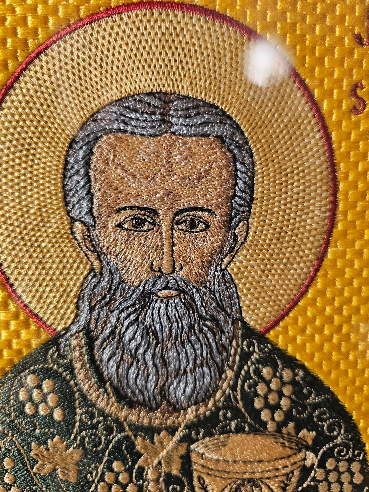 St. John of Kronstadt - 8x10 Embroidered Byzantine Orthodox Christian Icon