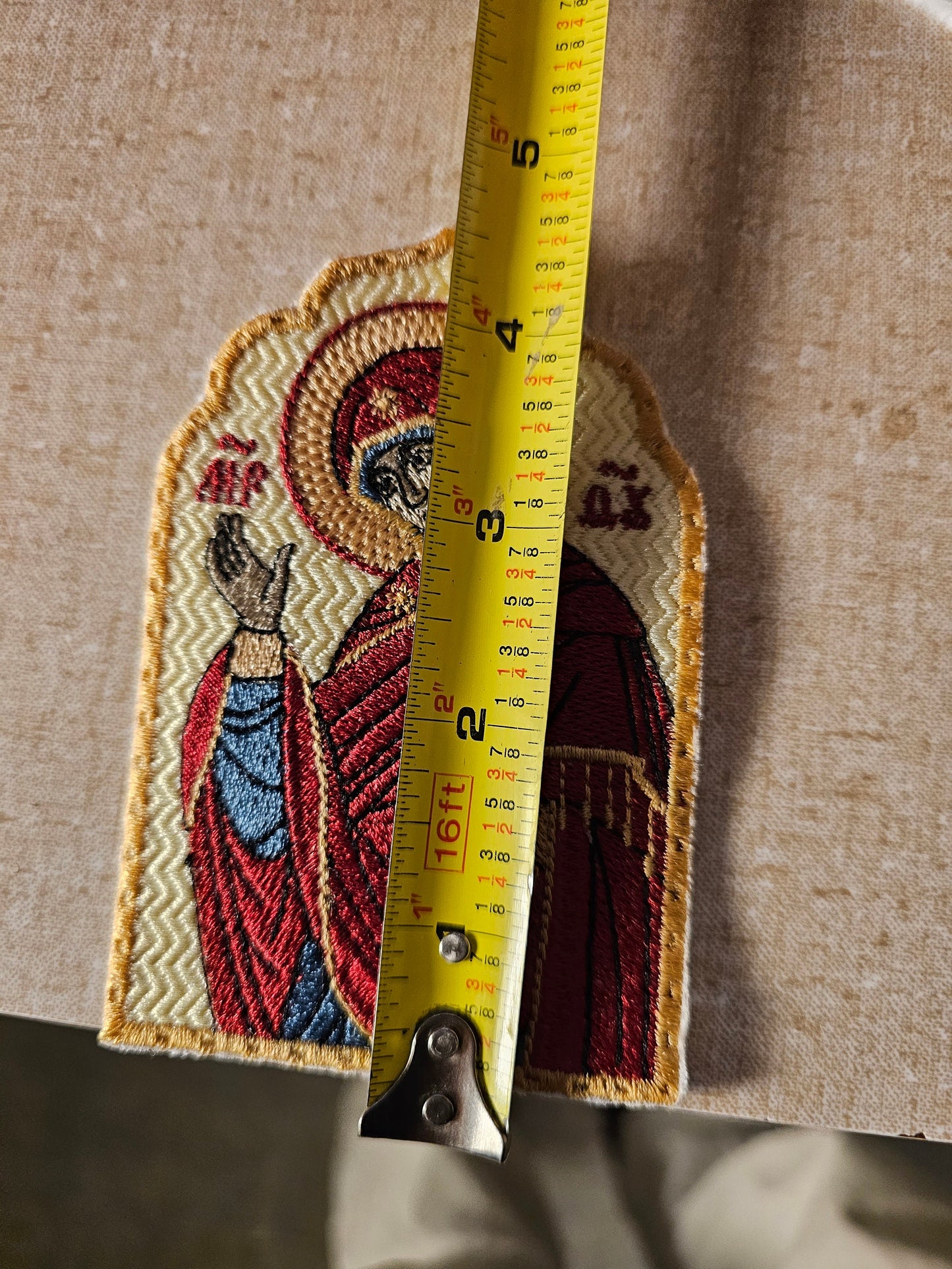 Mary Theotokos Annunciation Pocket Icon, Orthodox Icon 2.75×4.5