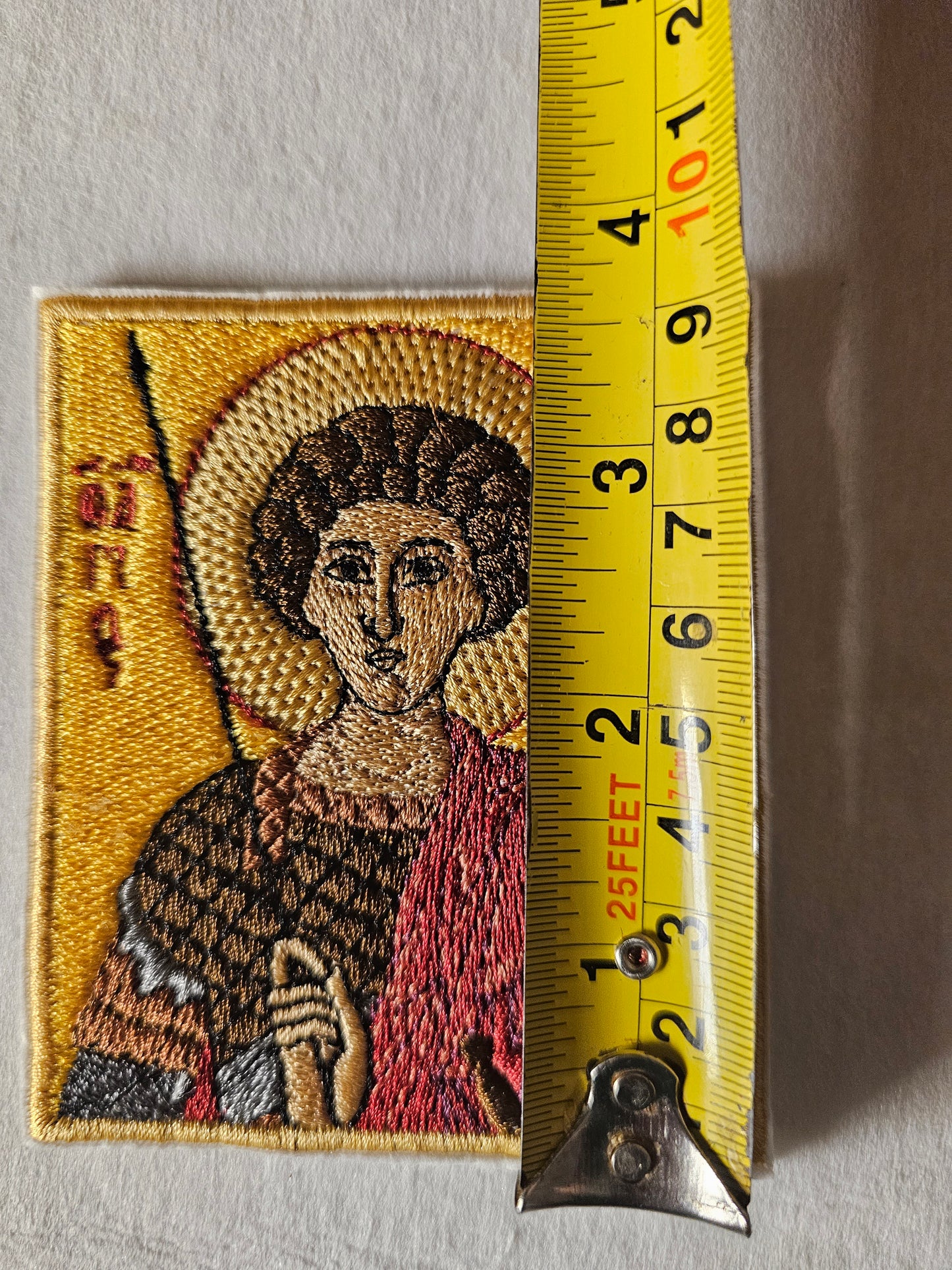 Handcrafted St. George Mini Pocket Icon - 3 1/4x3 3/4 Inches