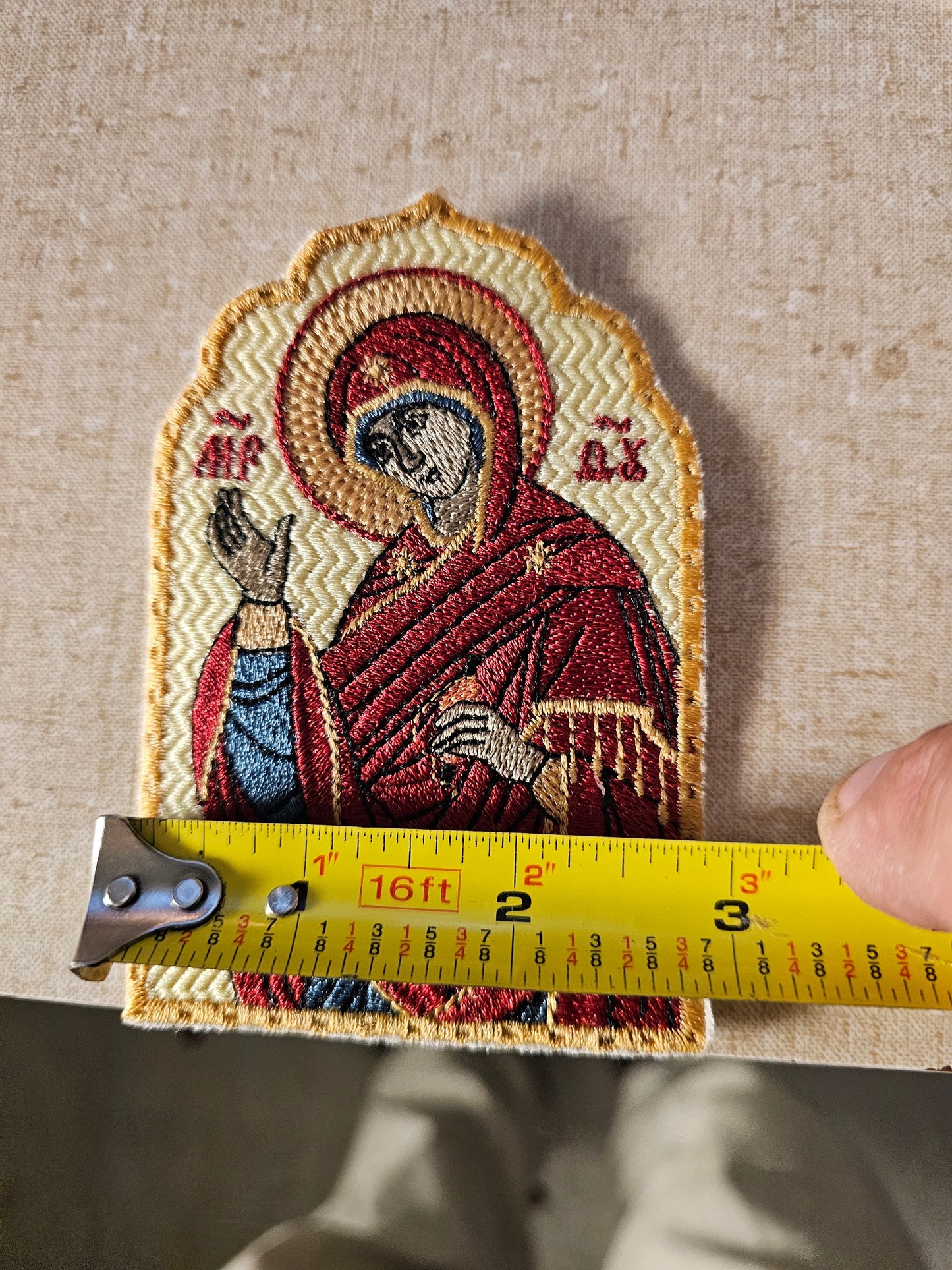 Mary Theotokos Annunciation Pocket Icon, Orthodox Icon 2.75×4.5