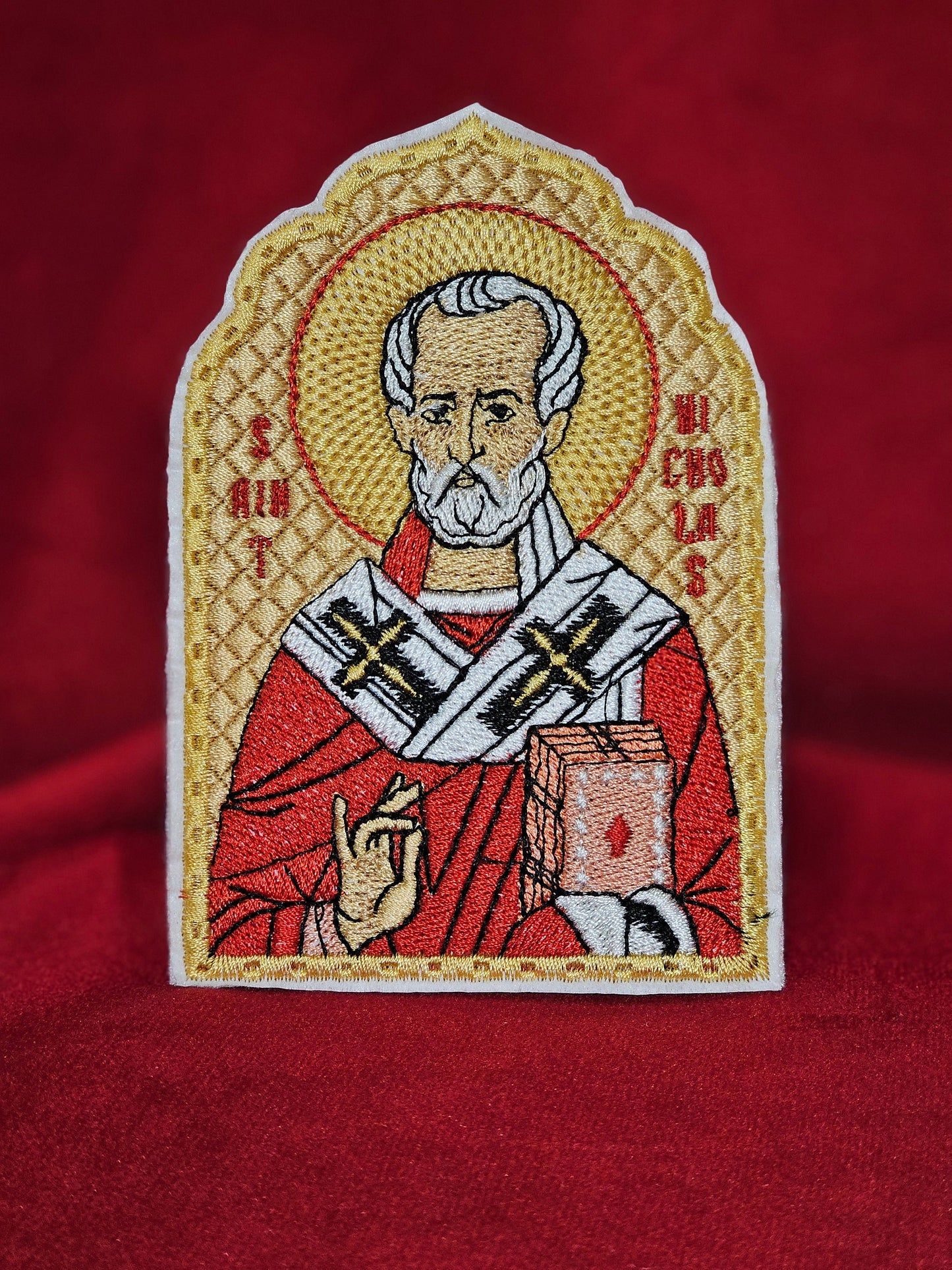 Saint Nicholas Pocket Icon, Byzantime Orthodox Christian Icon 2.75×4.5