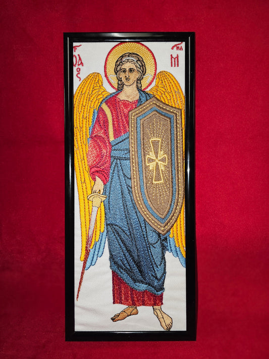 5x12 Archangel Michael Embroidered Orthodox Icon