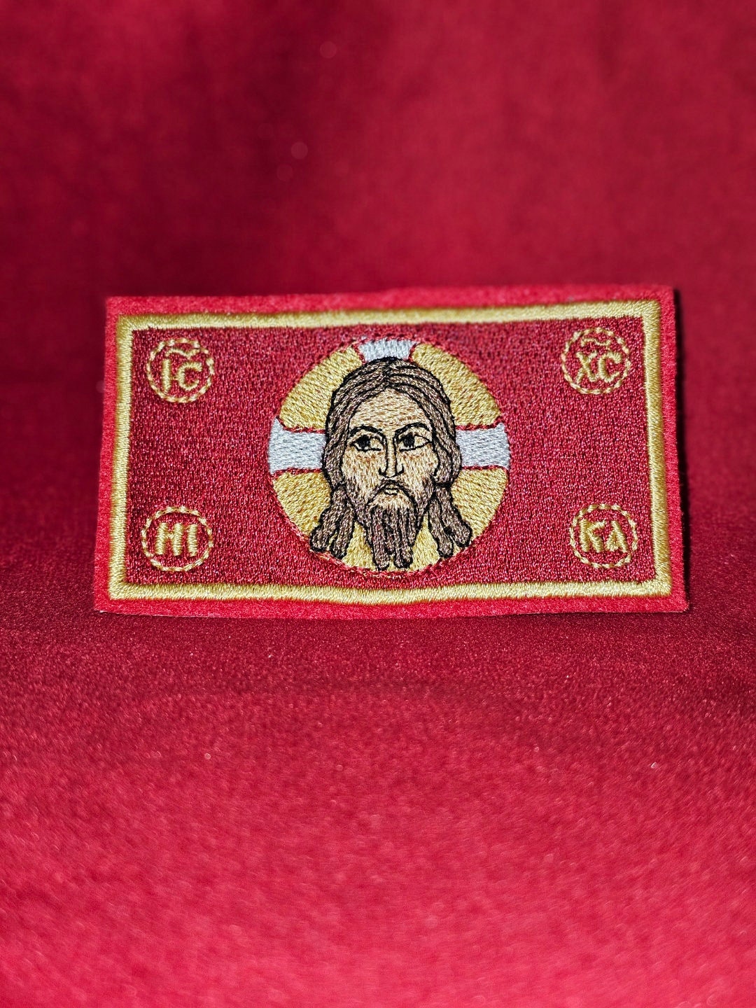 3 1/4× 1 3/4 The Holy Face Of Jesus Christ Pocket Icon, Byzantine Orthodox Christian Icon