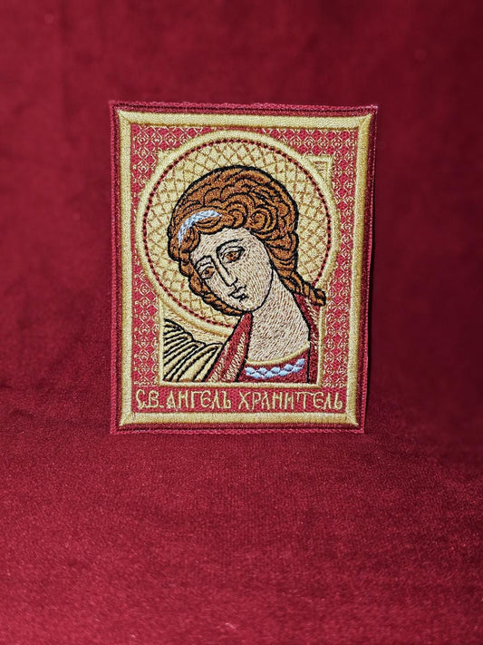 Guardian Angel Pocket Icon, Orthodox Icon 3.622in x 2.834in