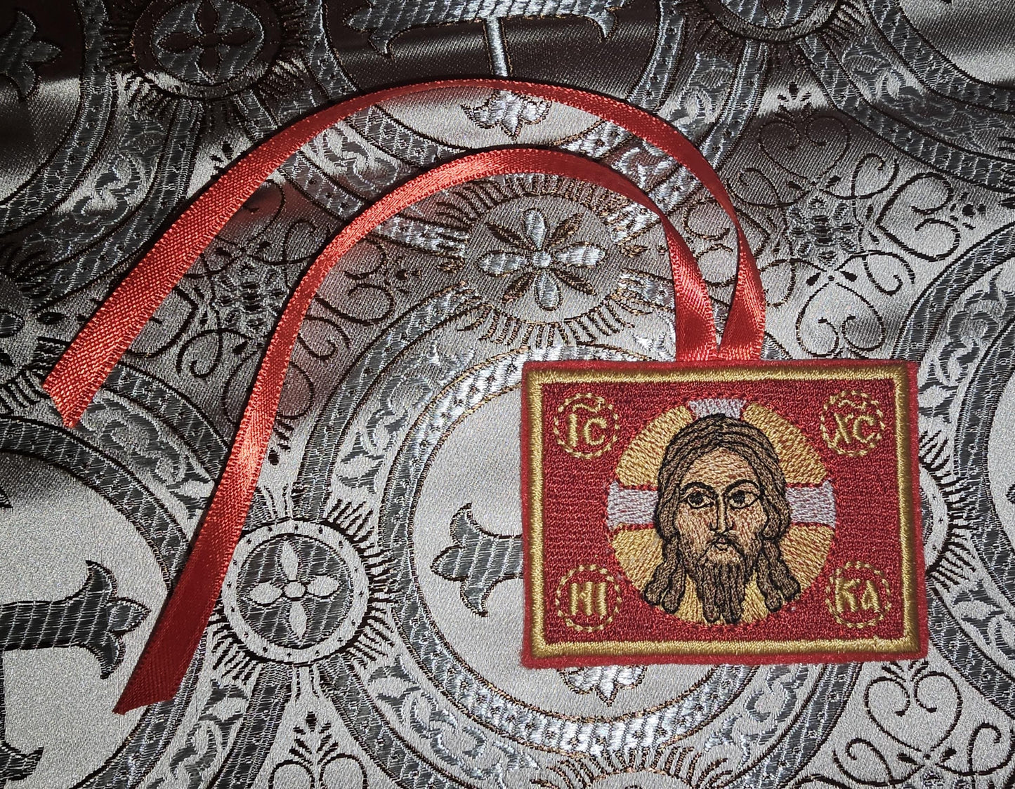 The Holy Face of Jesus Christ 2.60×1.96 Orthodox Embroidered Icon