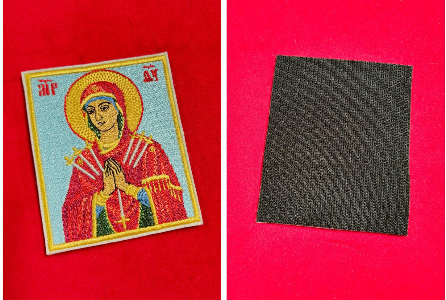 Softener of Evil Hearts Embroidered Orthodox Pocket Icon 3.35×3.94