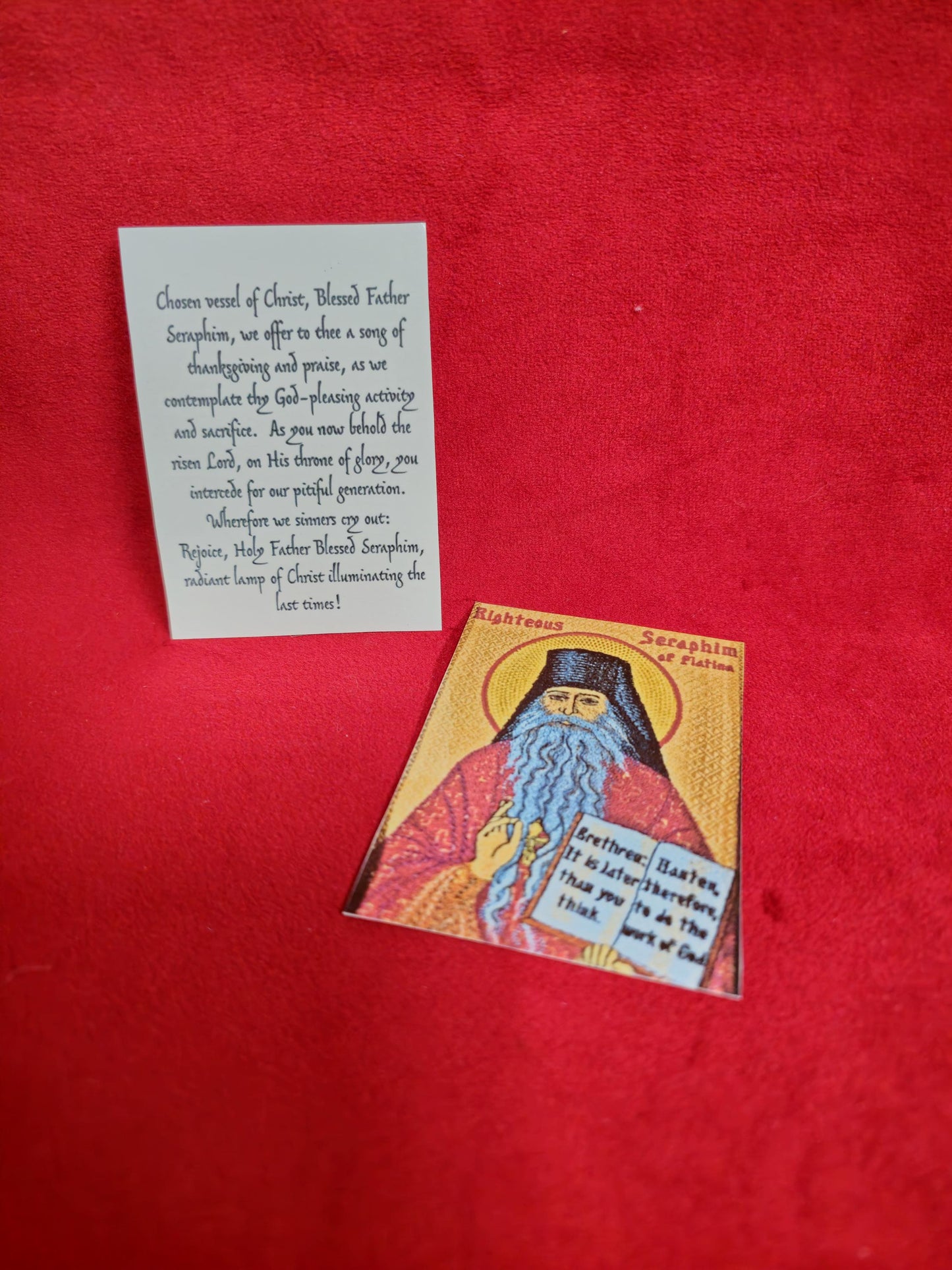 Father Seraphim Rose Laminated Orthodox Prayer Card