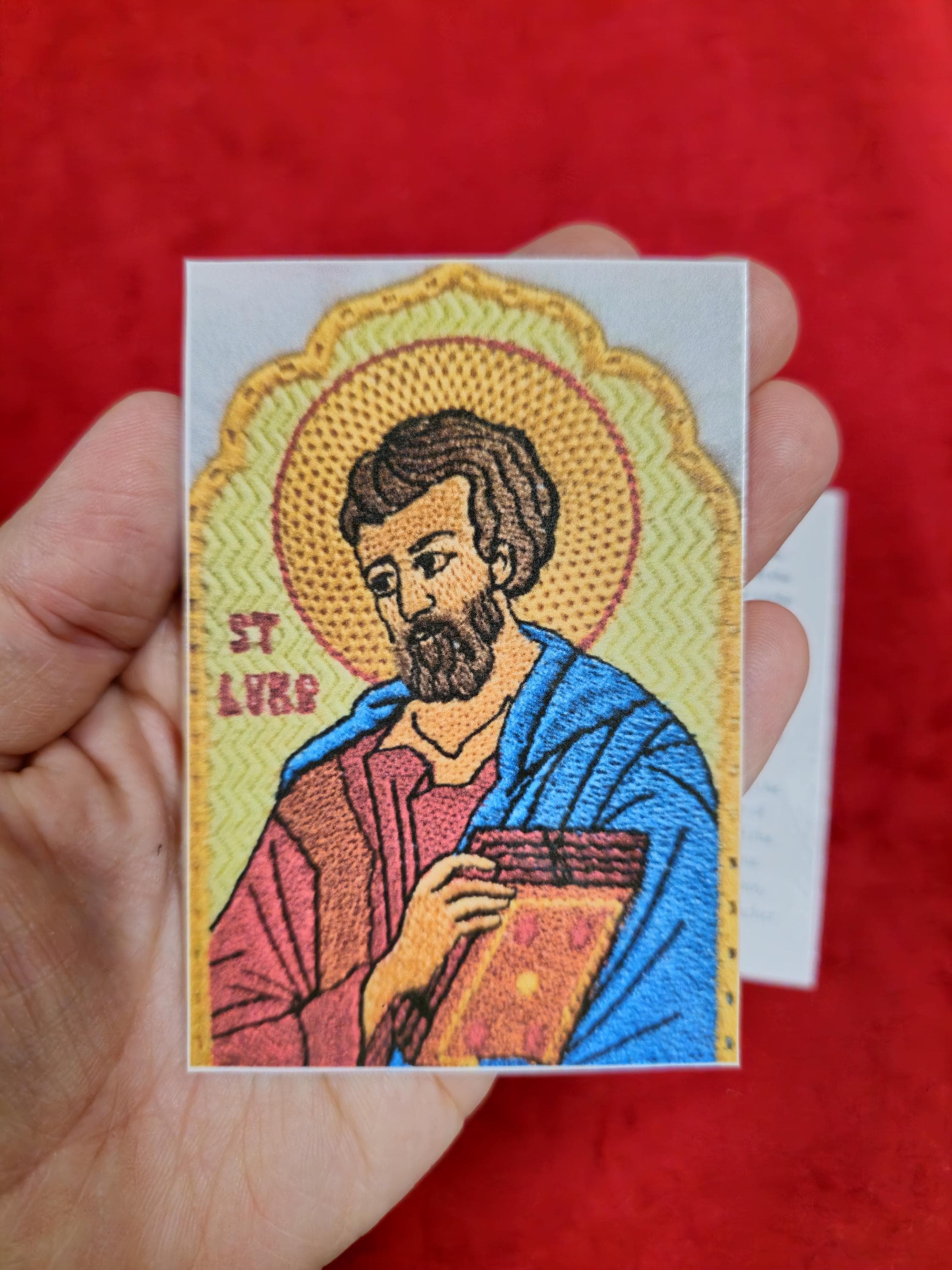 Saint Luke Laminated Orthodox Prayer Card Orthodox Gifts & Crafts