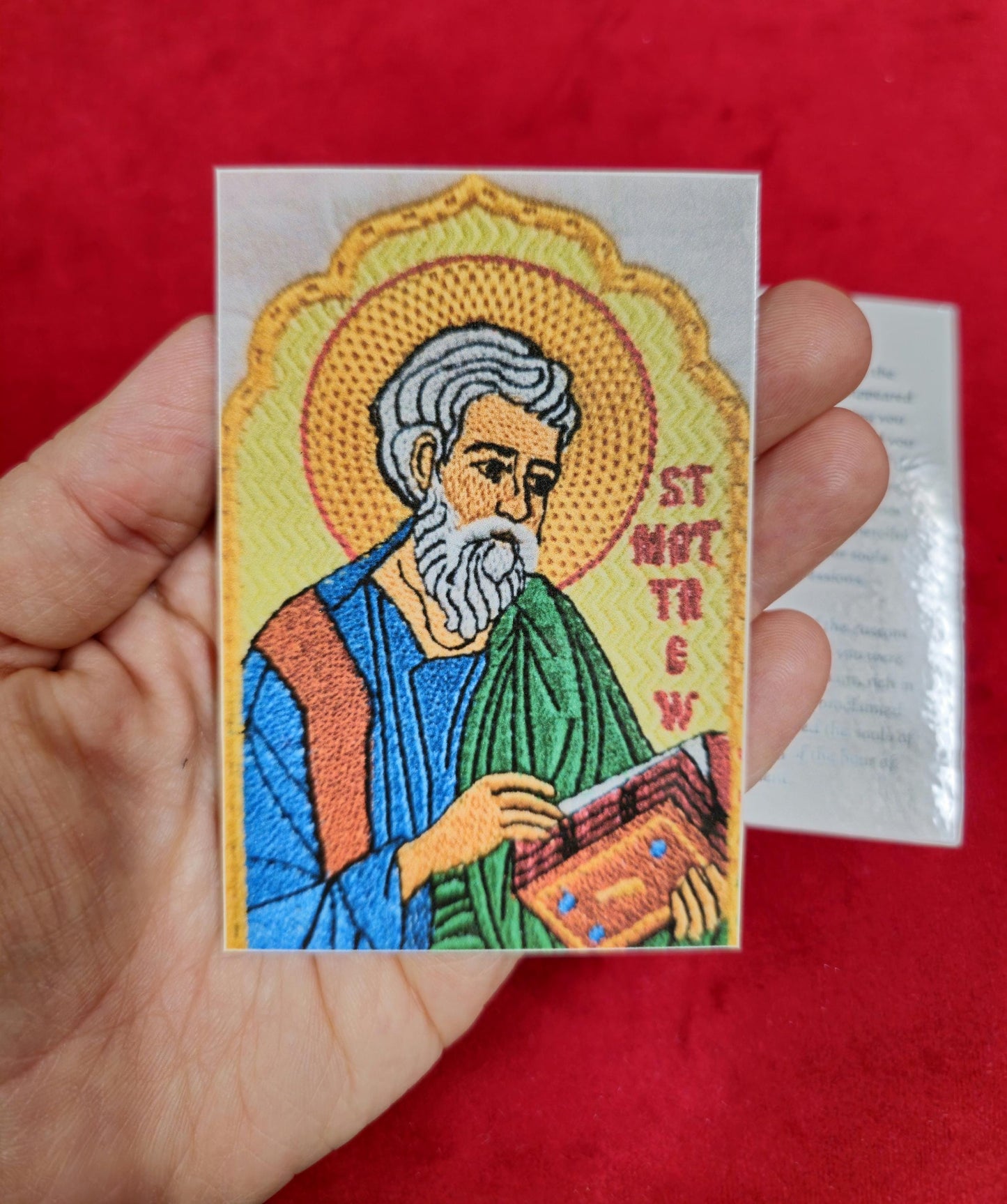 Saint Matthew the Evangelist Laminated Orthodox Prayer Card