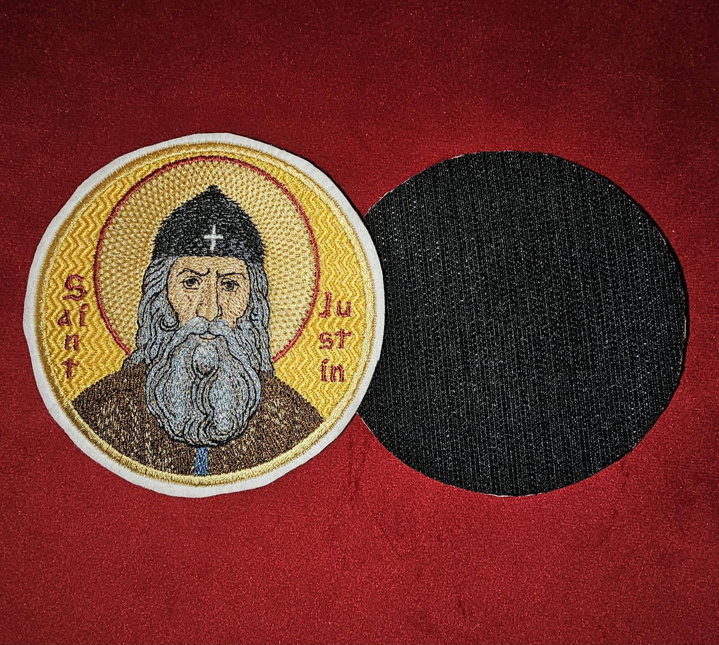 Handcrafted St. Justin Of Serbia Mini Pocket Icon 4 Inches