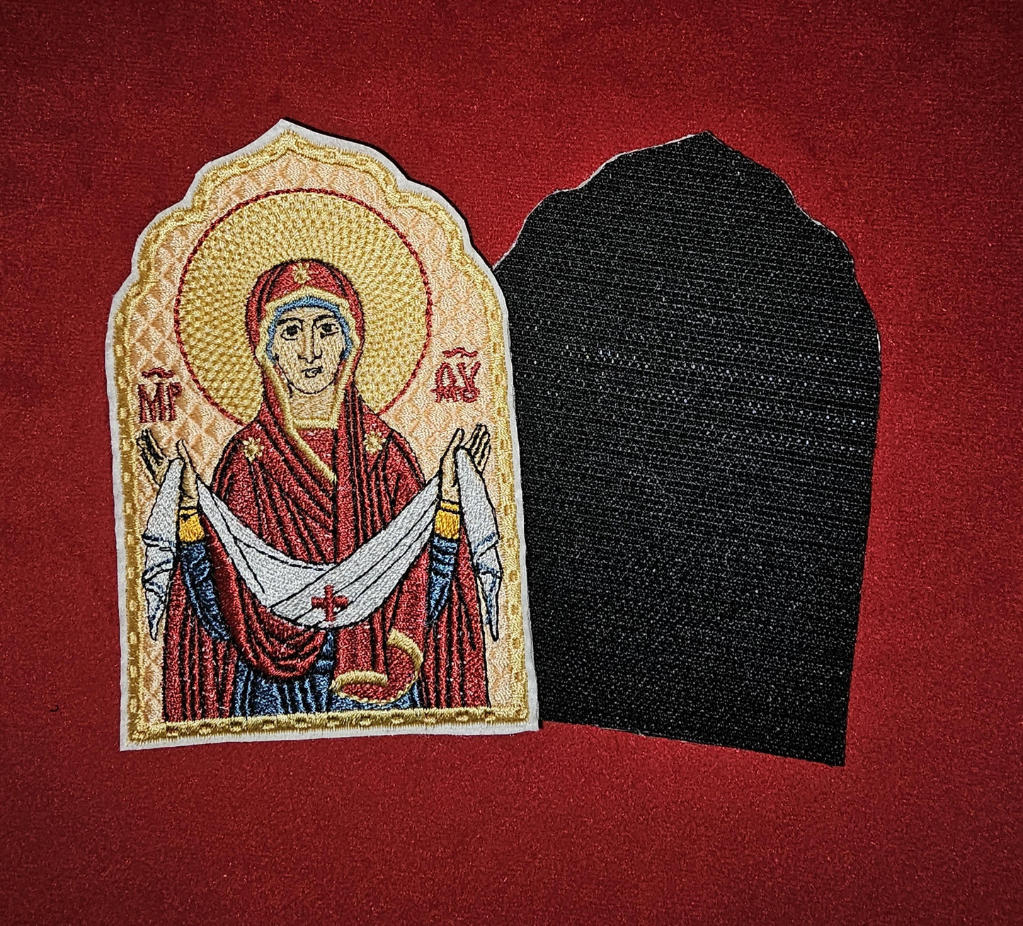 Protection Of The Theotokos Pocket Icon, Byzantine Orthodox Christian Icon 2.75×4.5