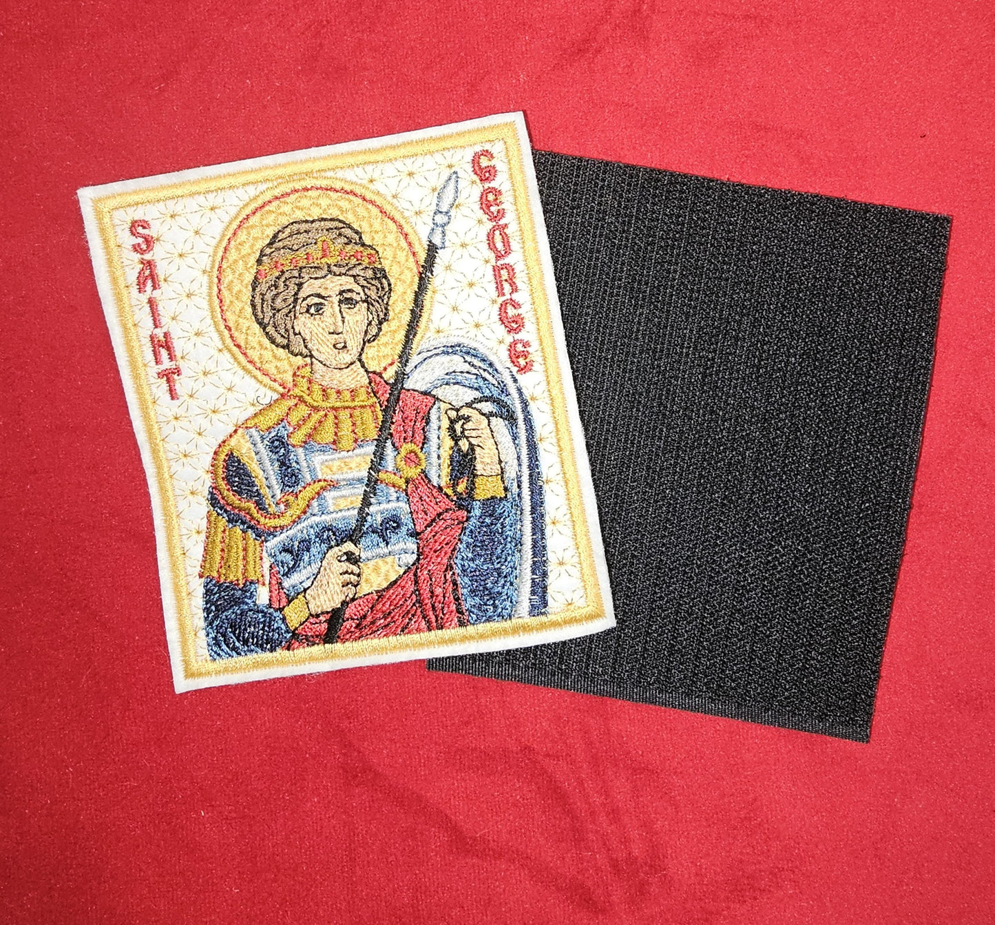 Handcrafted St. George Mini Pocket Icon - 3.35x3.94 inches