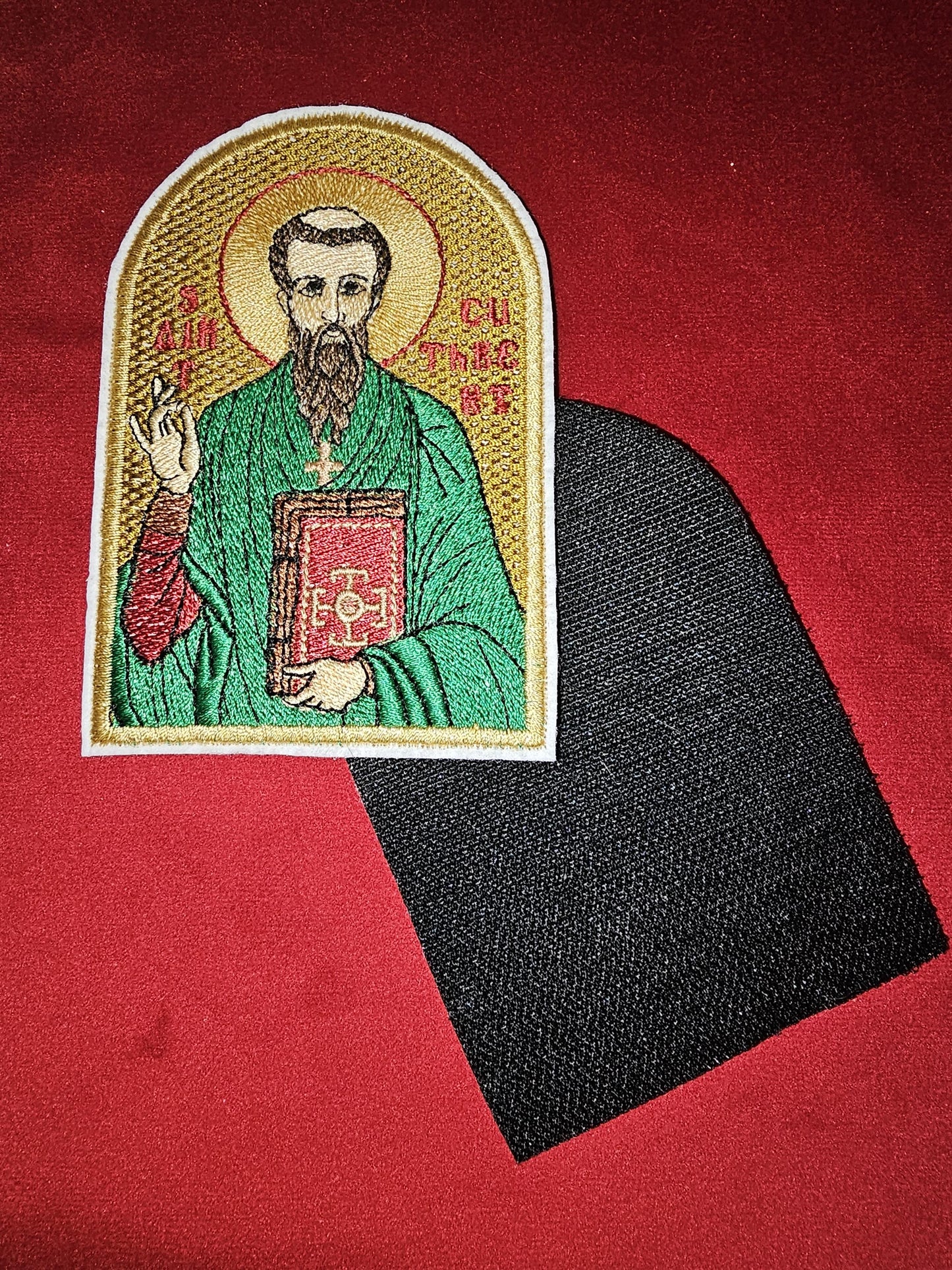 Saint Cuthbert Pocket Icon, Byzantine Orthodox Christian Icon 2.75×4.5