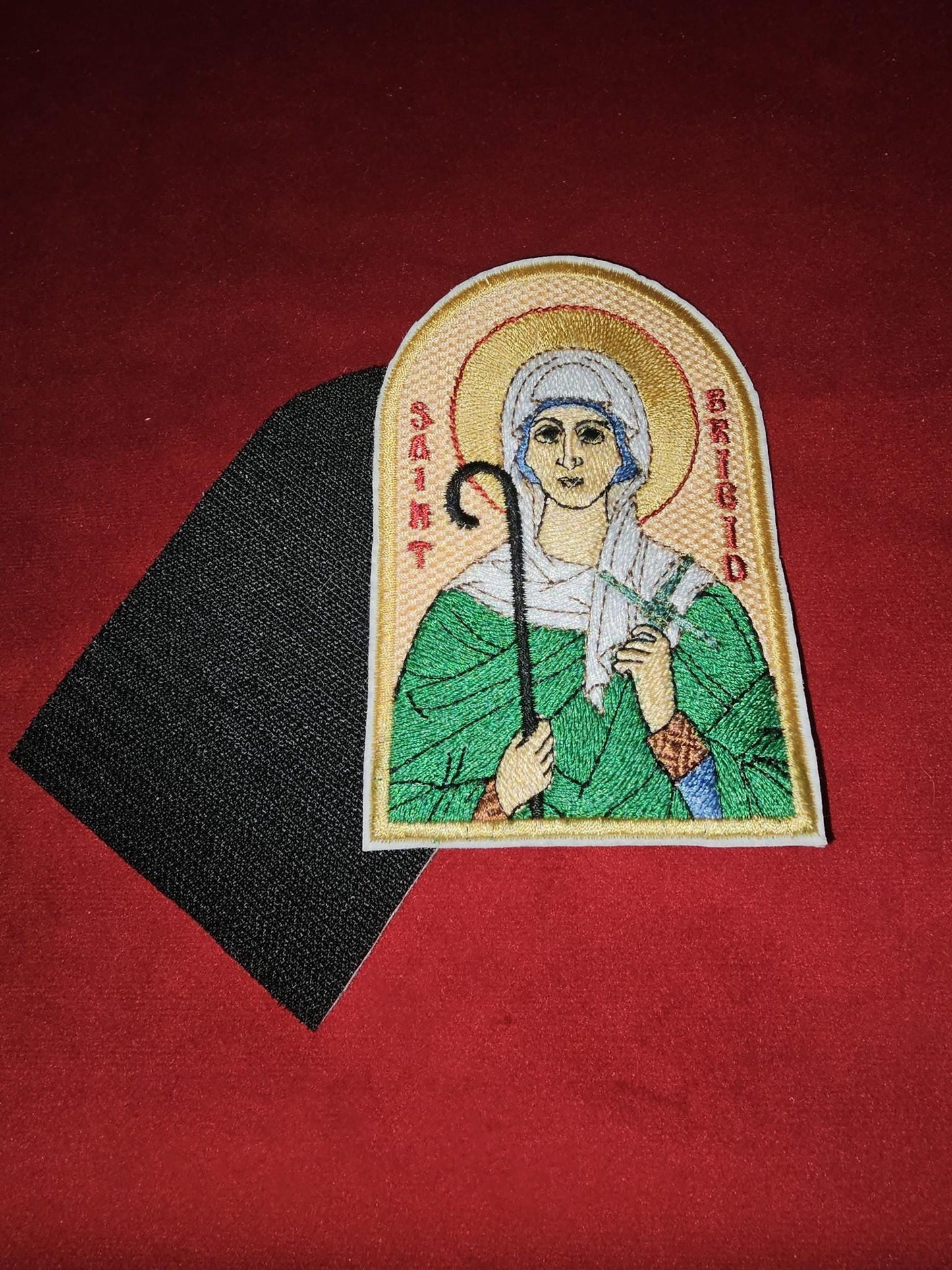 Saint Brigid Pocket Icon, Byzantine Orthodox Christian Icon 2.75×4.5