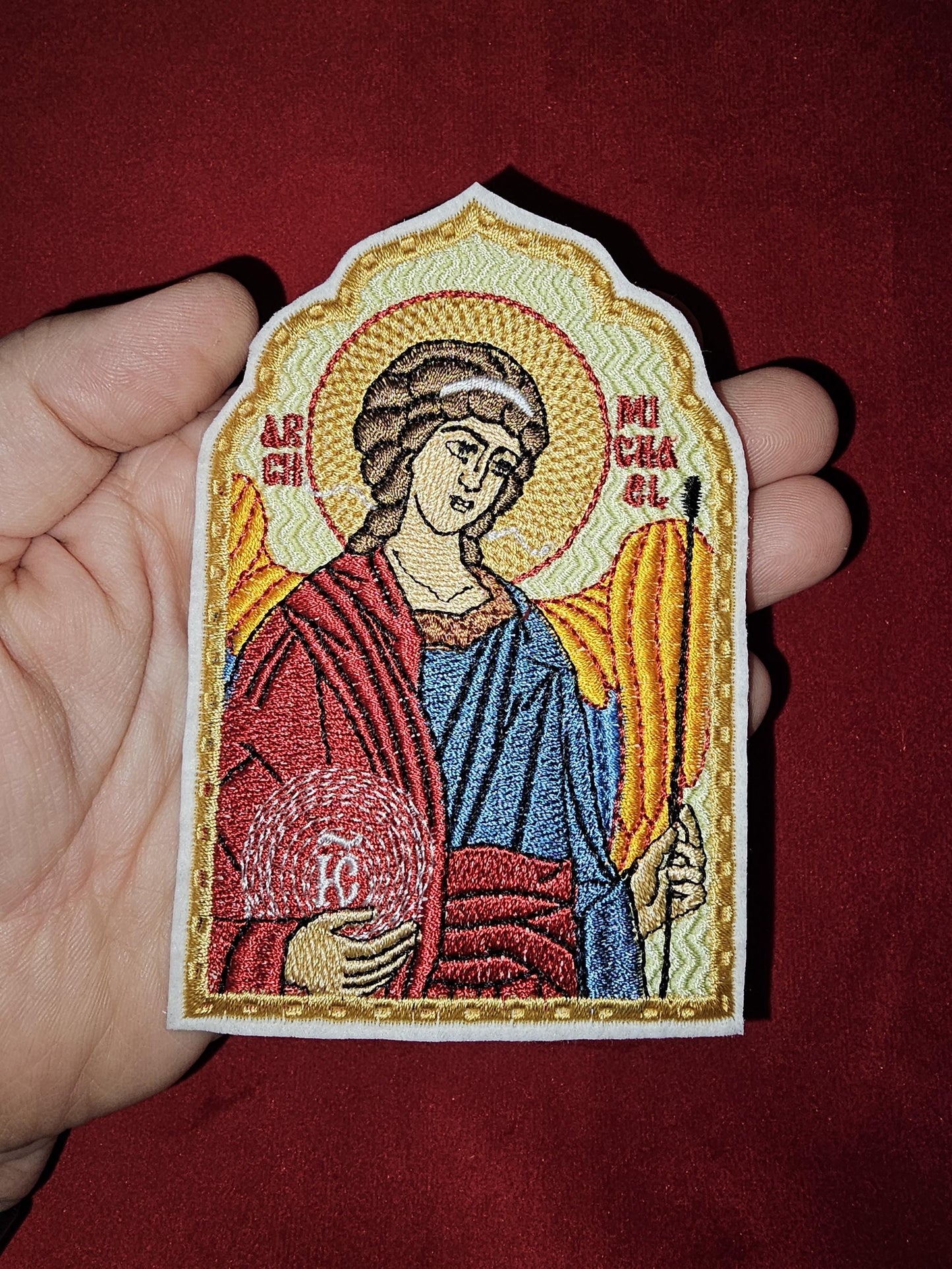 Archangel Saint Michael Pocket Orthodox Icon 2.75x4.5 inches