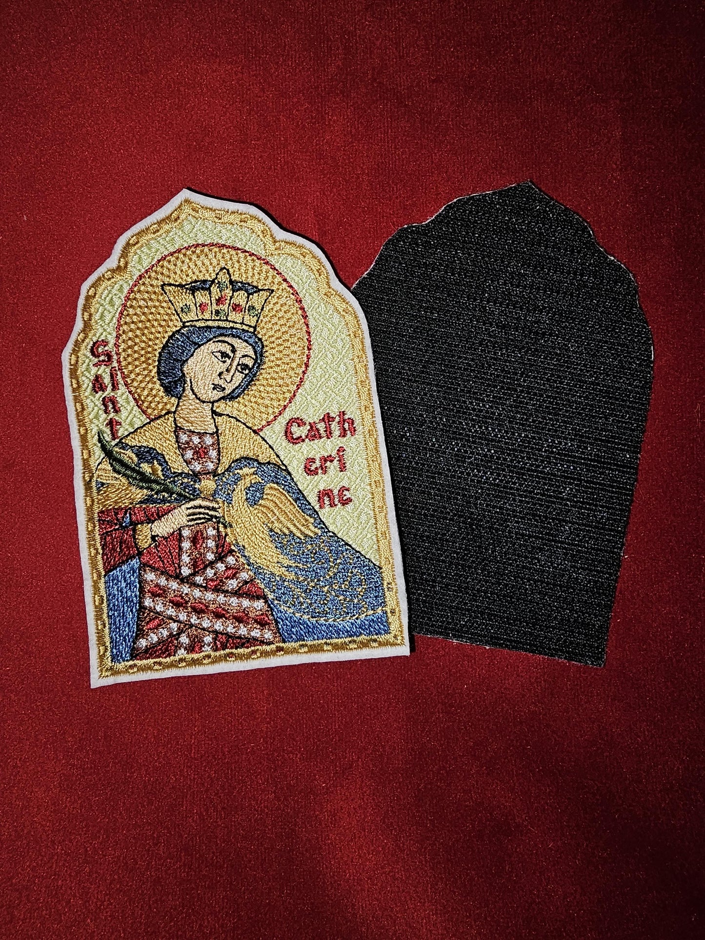 Saint Catherine of Alexandria Pocket Icon, Byzantine Orthodox Christian Icon 2.75×4.5