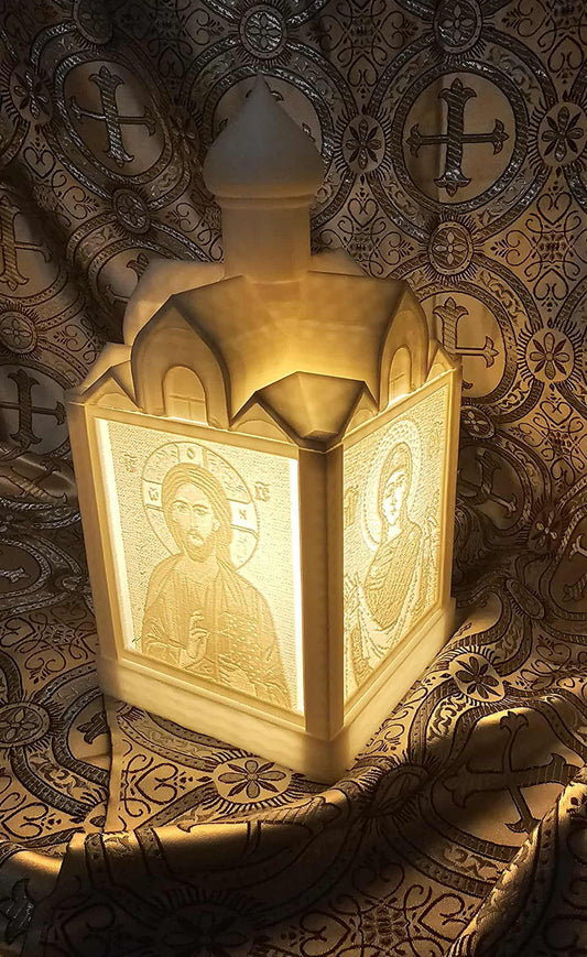 Orthodox Icon Lithophane Panels  Fits Church Lithophane Lamp Box  Christian Saints & Feast Day Inserts