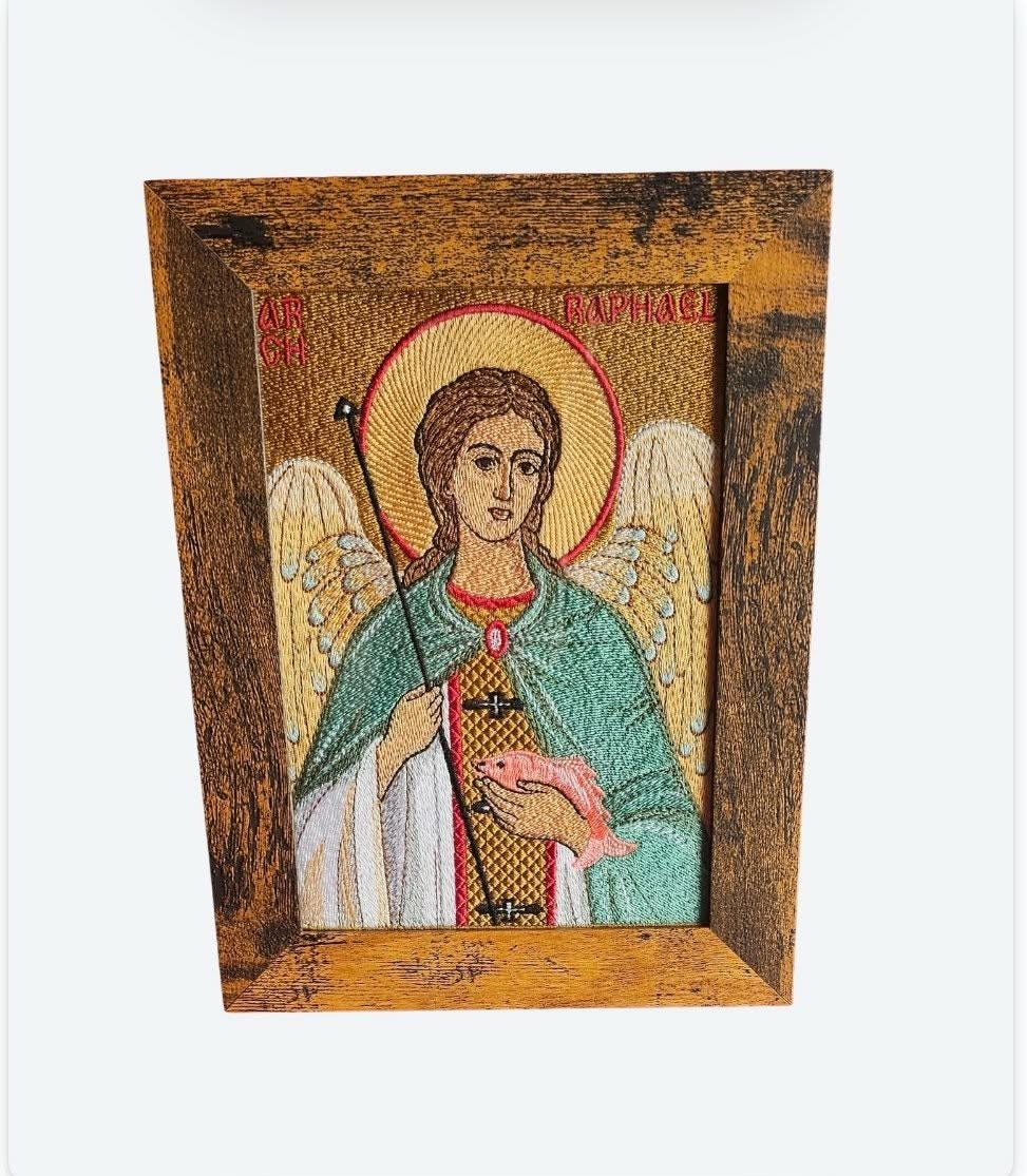 Orthodox embroidered icon, 5x7