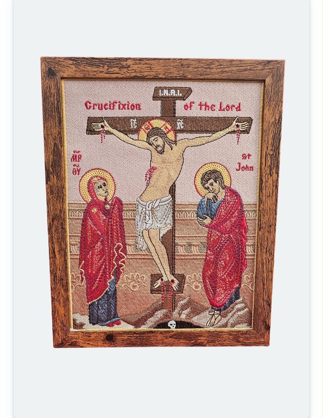 7x9 Orthodox Byzantine Icon of the Crucifixion